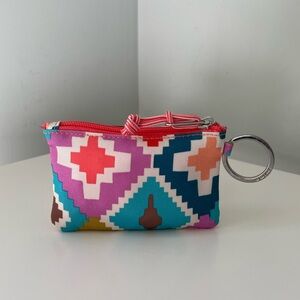 Vera Bradley Aztec Print Zip Card Case